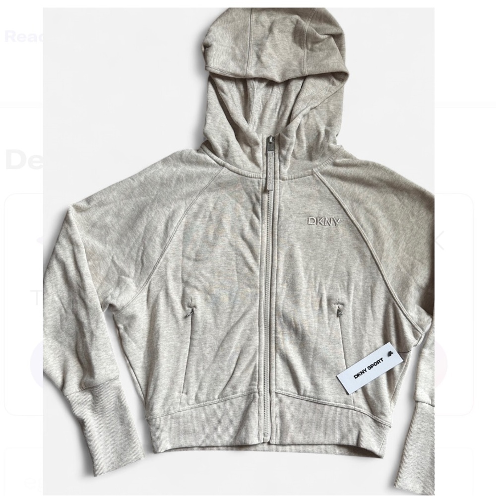 DKNY Sport Cream Hoodie